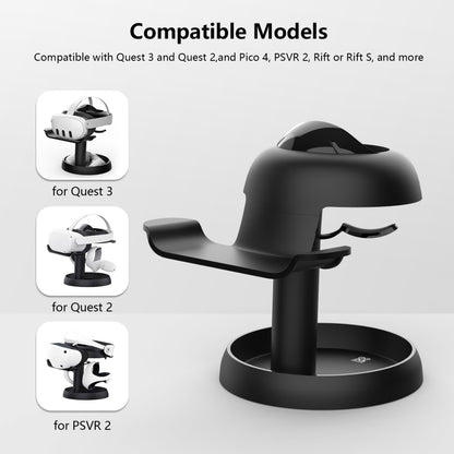 AMVR TYBP1 VR Desktop Storage Display Rack For Apple Vision Pro / Meta Quest 3 / Pico 4 / PlayStation VR 2