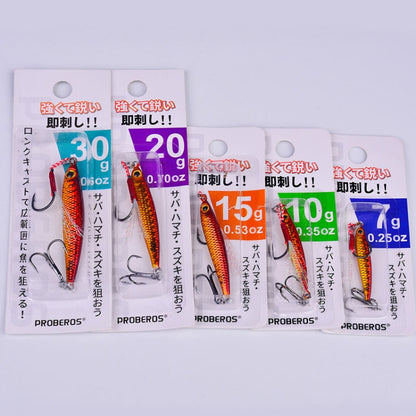 PROBEROS LF127 Long Casting Bait Small Leader Freshwater Sea Bass Fishing Warbler Spinnerbait, 7g, 10g, 15g, 20g, 30g