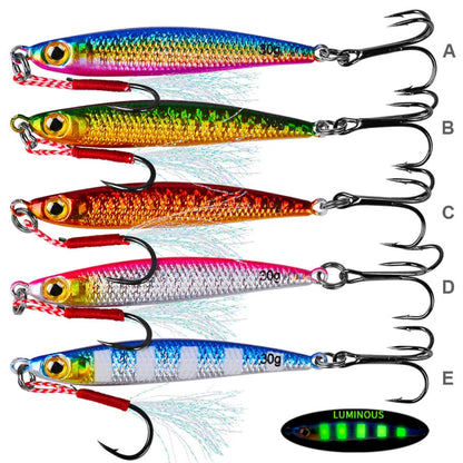 PROBEROS LF127 Long Casting Bait Small Leader Freshwater Sea Bass Fishing Warbler Spinnerbait, 7g, 10g, 15g, 20g, 30g