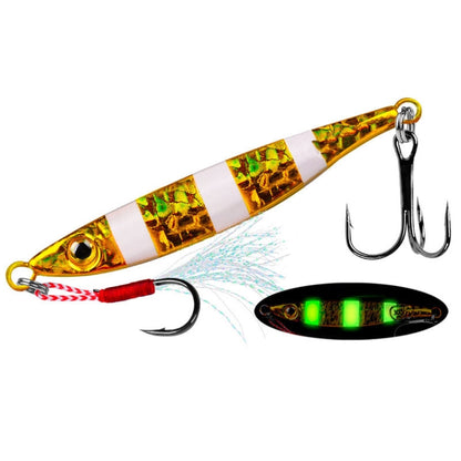 PROBEROS LF126 Long Casting Lead Fish Bait Freshwater Sea Fishing Fish Lures Sequins, 7g, 10g, 15g, 20g, 30g