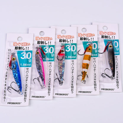 PROBEROS LF126 Long Casting Lead Fish Bait Freshwater Sea Fishing Fish Lures Sequins, 7g, 10g, 15g, 20g, 30g