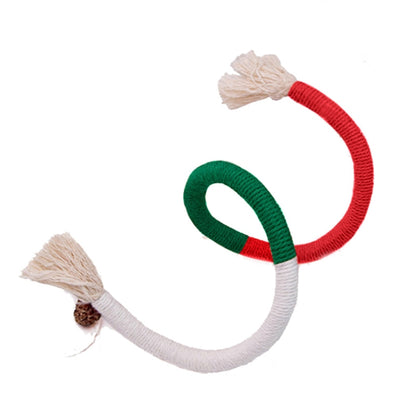 Cat Bite Rope Toy Catnip Cat Teasing Stick, 70cm