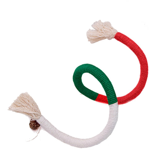 Cat Bite Rope Toy Catnip Cat Teasing Stick, 70cm