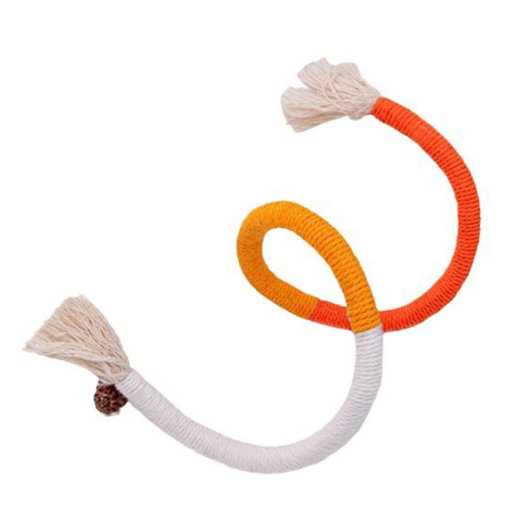 Cat Bite Rope Toy Catnip Cat Teasing Stick, 70cm