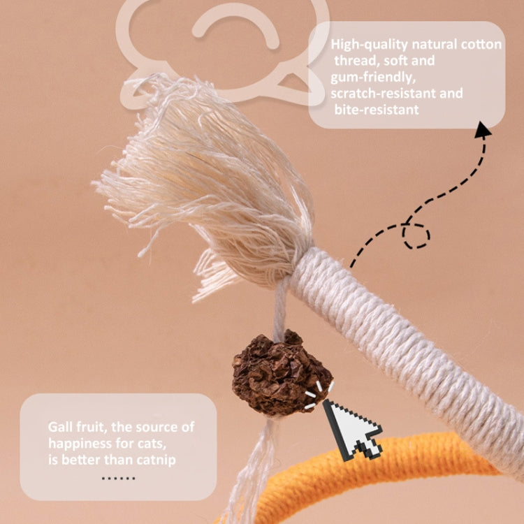 Cat Bite Rope Toy Catnip Cat Teasing Stick, 70cm