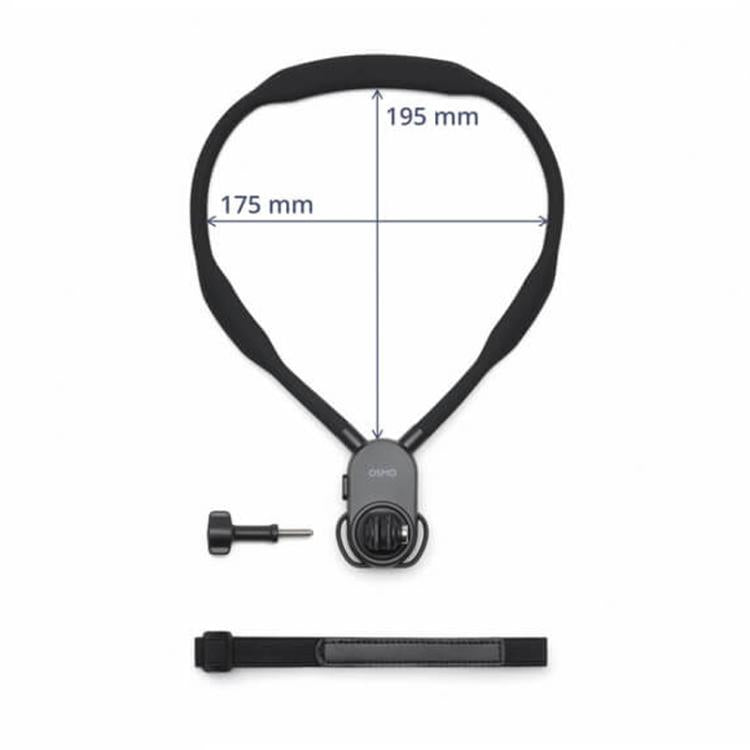 Original Neck Strap Mount Max for DJI Osmo 360 / Action 3 / Action 4 / Action 5 Pro, Neck Strap Mount Max