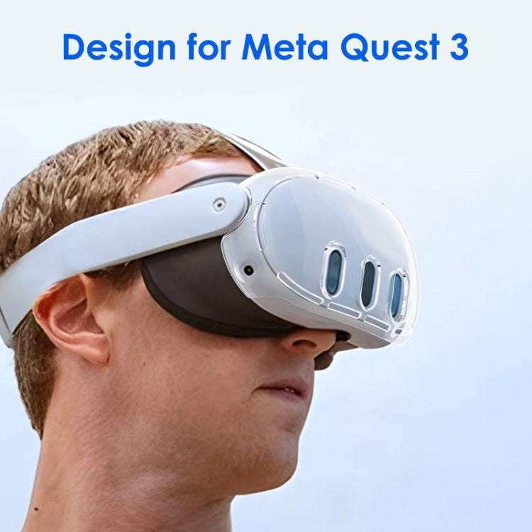 For Meta Quest 3 PC Protective Shell, 7 In 1 (Glitter Transparent), 7 In 1 (Glitter Transparent Blue), 7 In 1 (Glitter Transparent Red), Single Shell (Glitter Transparent), Single Shell (Glitter Transparent Blue), Single Shell (Glitter Transparent Red)...