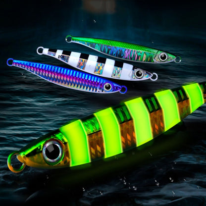 PROBEROS LF121 Fast Sinking Laser Boat Fishing Sea Fishing Lure Iron Plate Bait, 14g, 21g, 28g, 40g, 60g, 80g