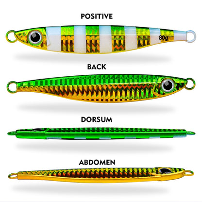 PROBEROS LF121 Fast Sinking Laser Boat Fishing Sea Fishing Lure Iron Plate Bait, 14g, 21g, 28g, 40g, 60g, 80g