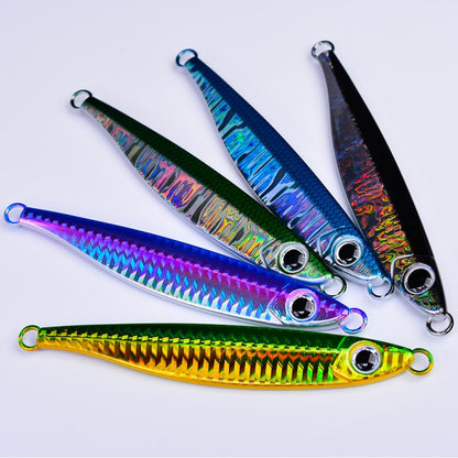 PROBEROS LF121 Fast Sinking Laser Boat Fishing Sea Fishing Lure Iron Plate Bait, 14g, 21g, 28g, 40g, 60g, 80g