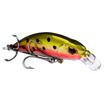 5.3cm 4.6g Sinking Minnow Lure Long Casting Bionic Plastic Hard Bait Fishing Tackle, PROBEROS DW577 8003 Hook, PROBEROS DW578 Ordinary Hook
