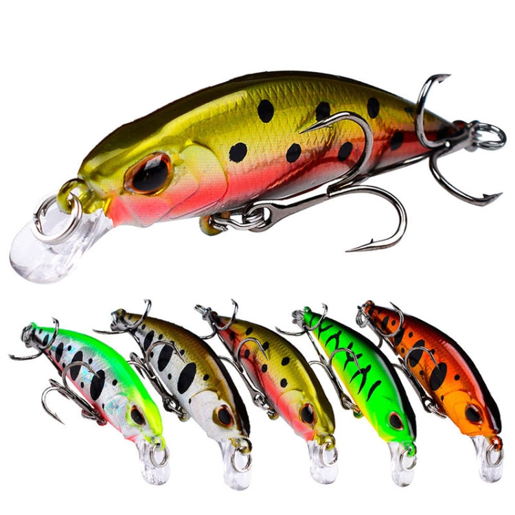 5.3cm 4.6g Sinking Minnow Lure Long Casting Bionic Plastic Hard Bait Fishing Tackle, PROBEROS DW578 Ordinary Hook, PROBEROS DW577 8003 Hook