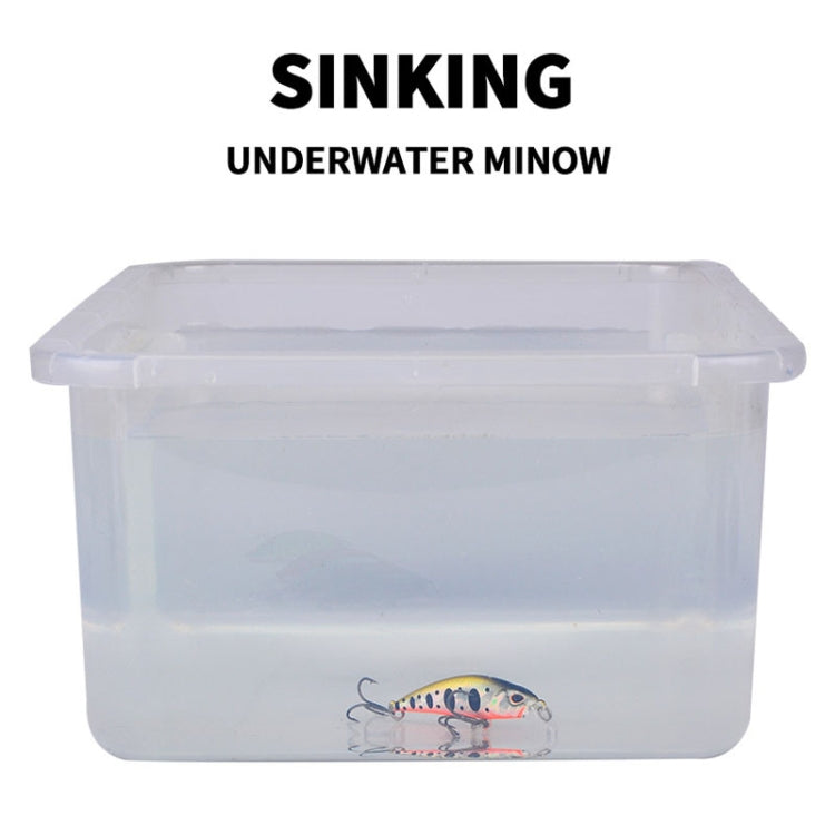 5.3cm 4.6g Sinking Minnow Lure Long Casting Bionic Plastic Hard Bait Fishing Tackle, PROBEROS DW578 Ordinary Hook, PROBEROS DW577 8003 Hook