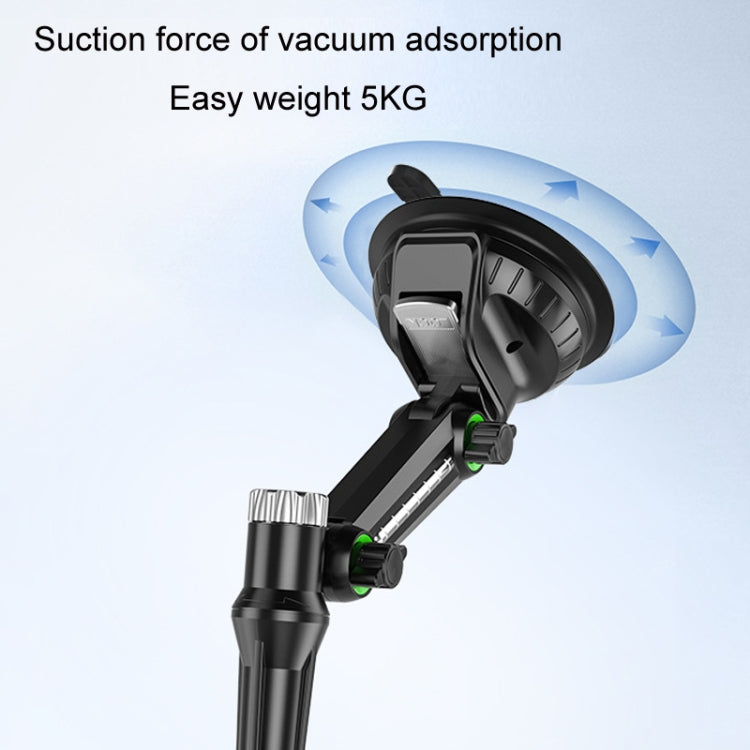 Car Windscreen Dashboard Suction Cup Phone Holder, Extended Green, Extended Black, Regular Green, Regular Black