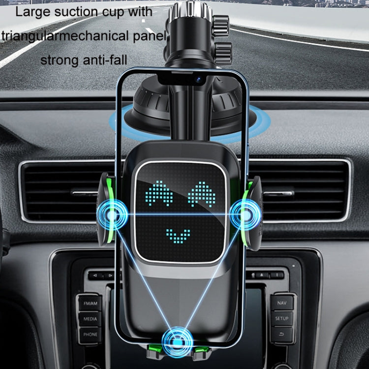 Car Windscreen Dashboard Suction Cup Phone Holder, Extended Green, Extended Black, Regular Green, Regular Black
