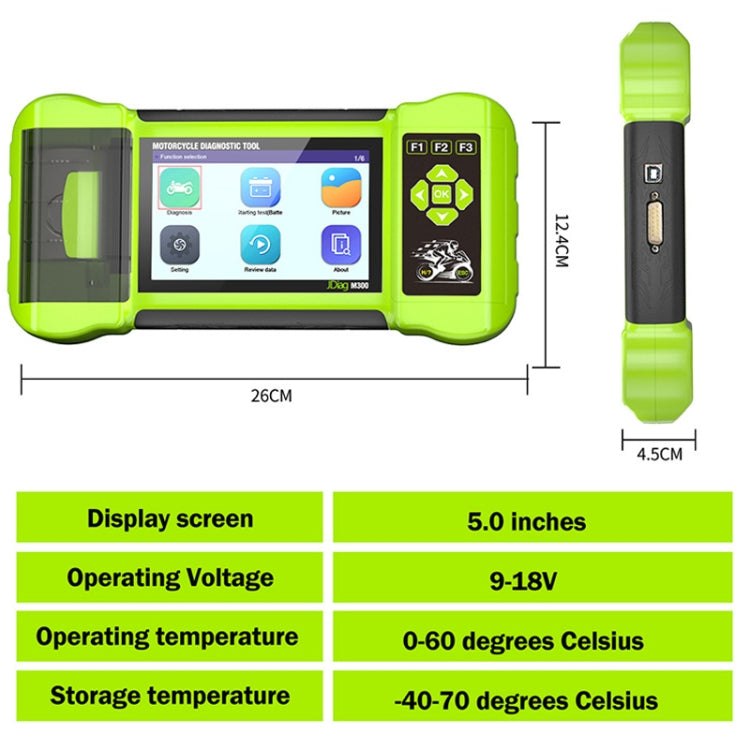 For Harley/Ducati/BMW JDiag Intelligent Heavy Duty Machine Tester, M300