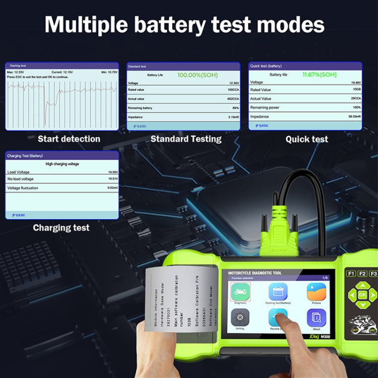 For Harley/Ducati/BMW JDiag Intelligent Heavy Duty Machine Tester, M300