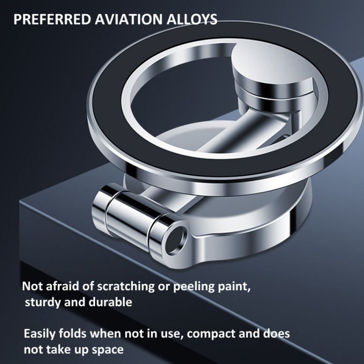 Zinc Alloy Car Screen Magnetic Mobile Phone Holder, F122 Black