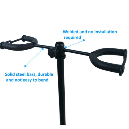 Adjustable Double Guitar Stand Holds Two Electric Or Acoustic Guitars, Double Guitar Stand