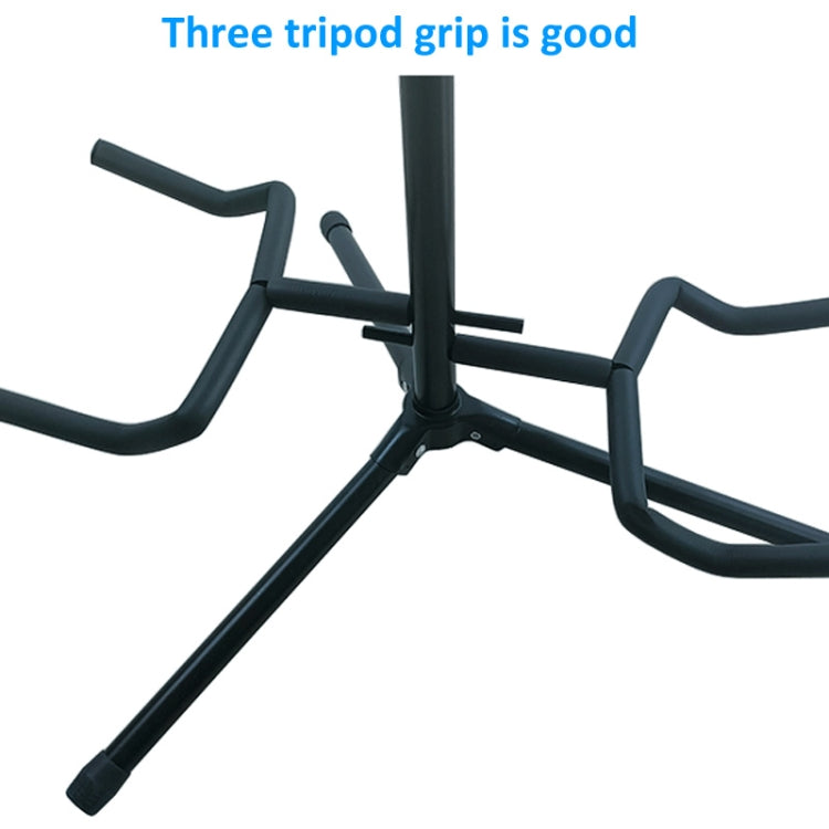 Adjustable Double Guitar Stand Holds Two Electric Or Acoustic Guitars, Double Guitar Stand