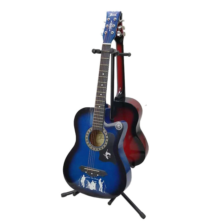 Adjustable Double Guitar Stand Holds Two Electric Or Acoustic Guitars, Double Guitar Stand