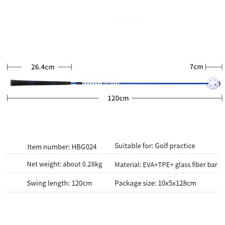 Golf Swing Sounding Training Stick To Improve Swing Speed And Delay Downswing, PGM HGB024