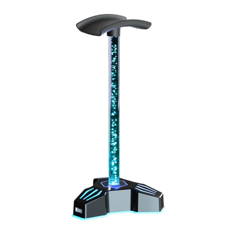 RGB Lighted Headphone Stand With Ambient Light USB Expansion Port Headphone Display Bracket, Without 3.5mm Port, With 3.5mm Port