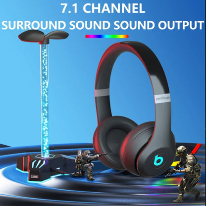 RGB Lighted Headphone Stand With Ambient Light USB Expansion Port Headphone Display Bracket, Without 3.5mm Port, With 3.5mm Port