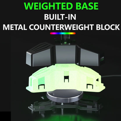 RGB Lighted Headphone Stand With Ambient Light USB Expansion Port Headphone Display Bracket, Without 3.5mm Port, With 3.5mm Port