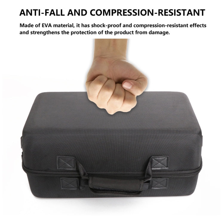 For PS5 Slim Game Console EVA Storage Bag Handbag Carrying Case, 1900 Black, 1900 Gray