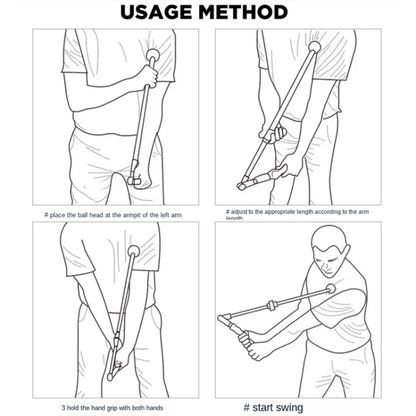 PGM HGB023 Foldable Golf Swing Trainer Correction Practitioner Adjustable Length Angle Trainer For Beginner