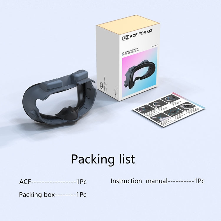 For Meta Quest 3 Adjustable Replacement Eye Mask VR Blackout Soft Replacement Face Mask Set, Without Fan