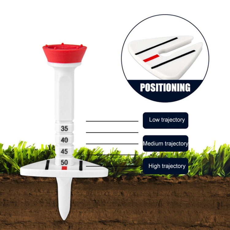 PGM QT022 Golf Tee Adjustable Limit Aiming Assist 77mm Tee Length, 4pcs /Box