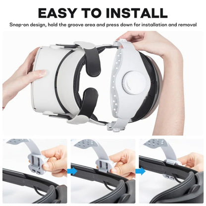 DEVASO VR Glasses Retractable Adjustable Headband Accessories For Meta Quest 3S / Meta Quest 3 / Meta Quest 2 / Meta Quest Pro / Pico 4 / Pico 4 Pro, For Meta Quest 3 / Meta Quest 2 / Meta Quest Pro / Pico 4 / Pico 4 Pro