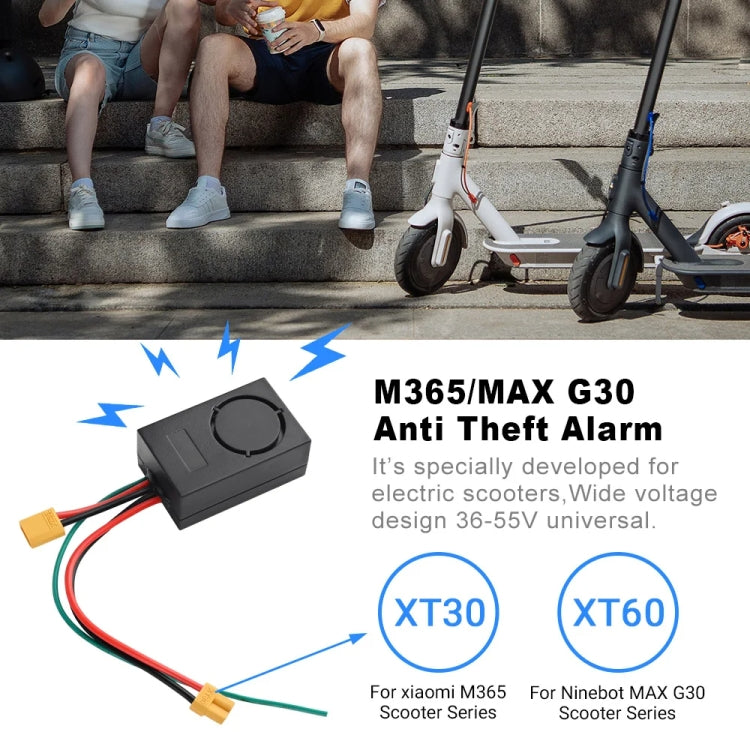 Electric Scooter 36-55V Anti-Theft Alarm Detector + 2 Remote Controller, For Xiaomi M365, For Ninebot Max G30
