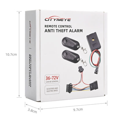 36 48 60 72V Universal Electric Scooter and Bicycle Anti Theft Alarm with Remote, 36-72V Universal