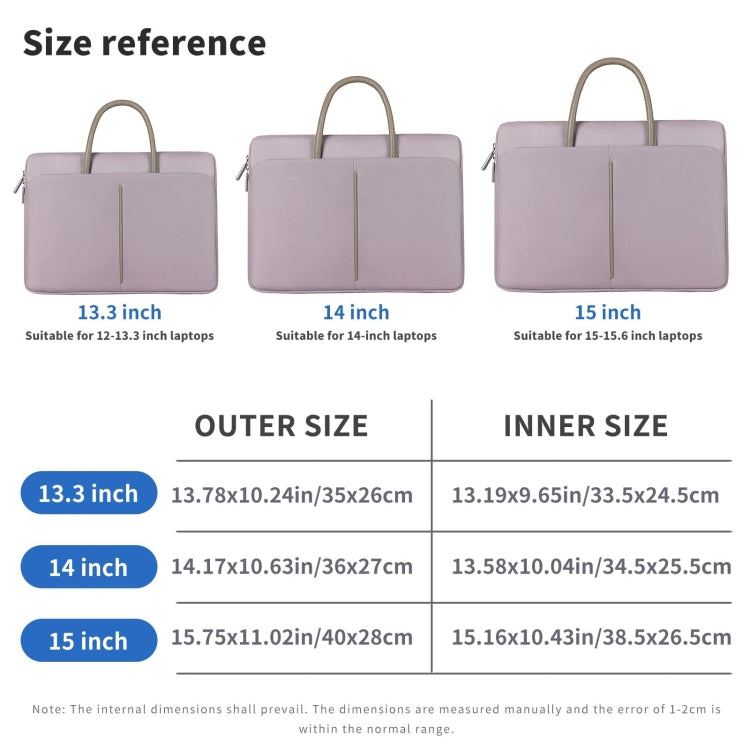 Oxford Cloth Laptop Bag Mens Womens Briefcase with PU Handle, 14 -14.6 Inch, 15 -15.6 Inch, 13 -13.3 Inch