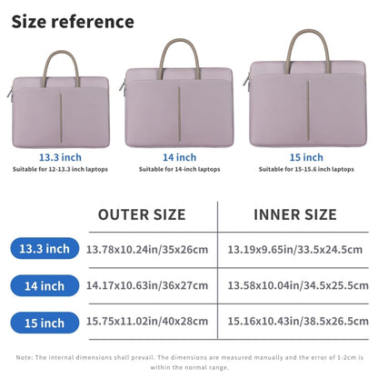 Oxford Cloth Laptop Bag Mens Womens Briefcase with PU Handle, 14 -14.6 Inch, 15 -15.6 Inch, 13 -13.3 Inch