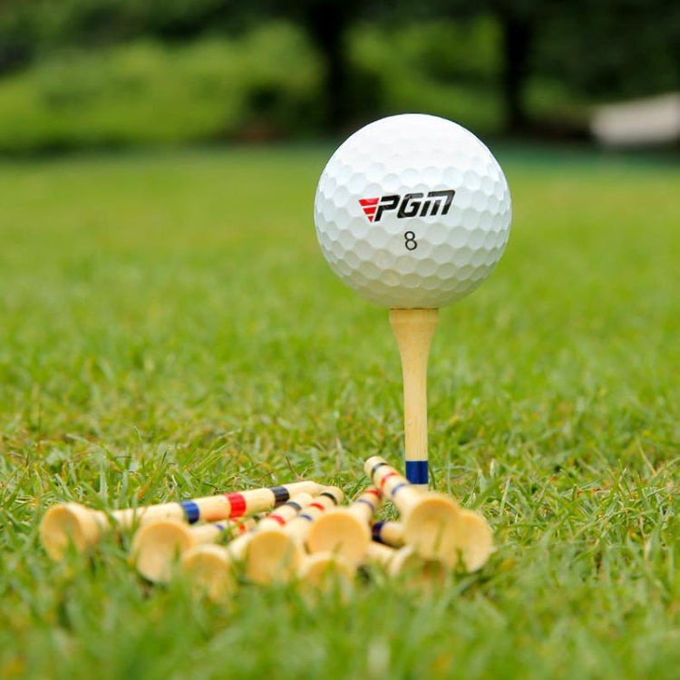 30pcs /Box PGM QT030 Golf Bamboo Tee Adjustable Height Spikes Golf Depth Marker Tee, 83mm, 38mm