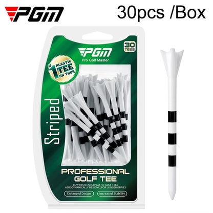 30pcs /Box PGM 83mm Golf Ball Tee Limit Scale Line Tee Ball Holder, QT027-White, QT027-Blue, QT027-Green, QT028-Blue, QT028-Green, QT028-White