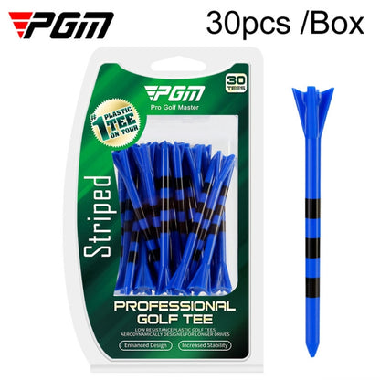 30pcs /Box PGM 83mm Golf Ball Tee Limit Scale Line Tee Ball Holder, QT027-White, QT027-Blue, QT027-Green, QT028-Blue, QT028-Green, QT028-White