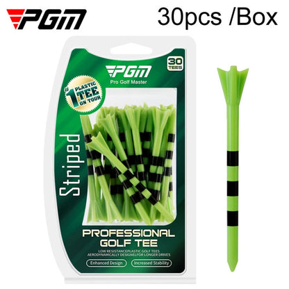 30pcs /Box PGM 83mm Golf Ball Tee Limit Scale Line Tee Ball Holder, QT027-White, QT027-Blue, QT027-Green, QT028-Blue, QT028-Green, QT028-White