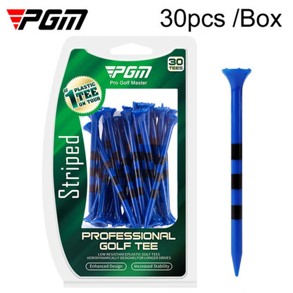 30pcs /Box PGM 83mm Golf Ball Tee Limit Scale Line Tee Ball Holder, QT027-White, QT027-Blue, QT027-Green, QT028-Blue, QT028-Green, QT028-White