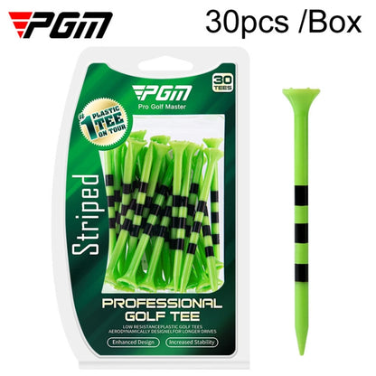 30pcs /Box PGM 83mm Golf Ball Tee Limit Scale Line Tee Ball Holder, QT027-White, QT027-Blue, QT027-Green, QT028-Blue, QT028-Green, QT028-White