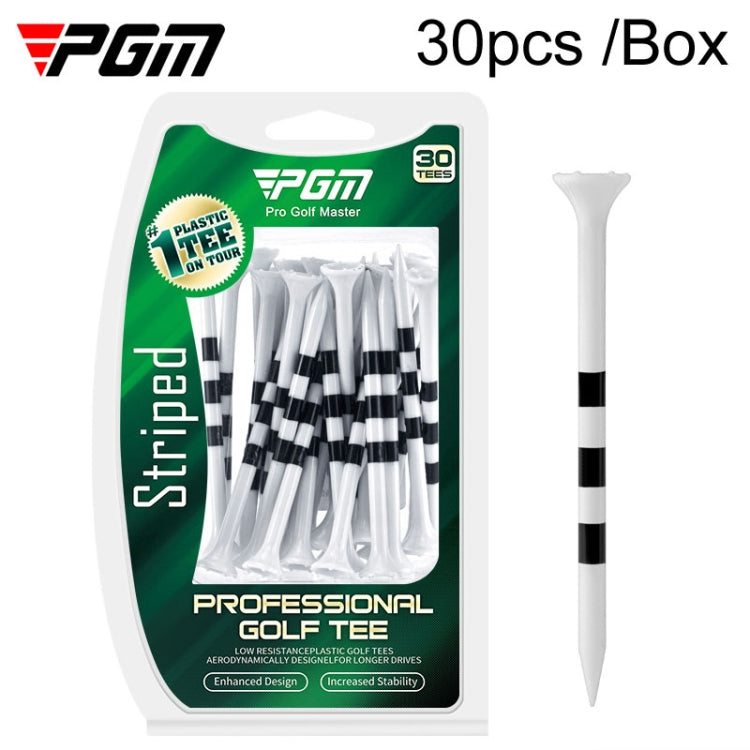 30pcs /Box PGM 83mm Golf Ball Tee Limit Scale Line Tee Ball Holder, QT027-White, QT027-Blue, QT027-Green, QT028-Blue, QT028-Green, QT028-White