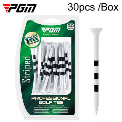 30pcs /Box PGM 83mm Golf Ball Tee Limit Scale Line Tee Ball Holder, QT027-White, QT027-Blue, QT027-Green, QT028-Blue, QT028-Green, QT028-White