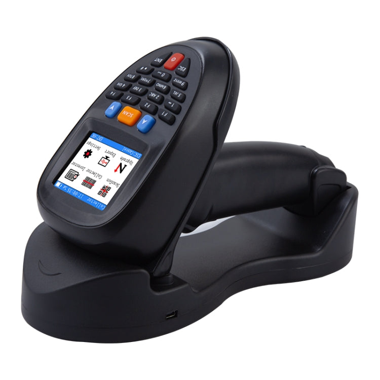 Wireless Barcode Reader Scanner Data Collector With 2.2-Inch LCD Screen, 1D Laser, 1D CCD Red Light, 2D