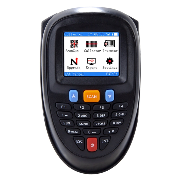 Wireless Barcode Reader Scanner Data Collector With 2.2-Inch LCD Screen, 1D Laser, 1D CCD Red Light, 2D