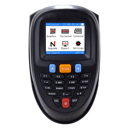 Wireless Barcode Reader Scanner Data Collector With 2.2-Inch LCD Screen, 1D Laser, 1D CCD Red Light, 2D
