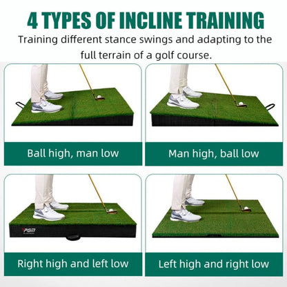 Golf Slope Strike Pad Foldable Swing Trainer Hi-Low Slope Pad, PGM DJD041